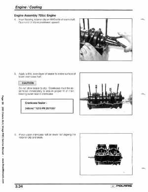 2001 Polaris SLH, Virage PWC Factory Service Manual, Page 98