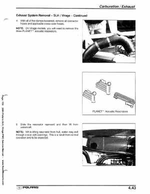 2001 Polaris SLH, Virage PWC Factory Service Manual, Page 156