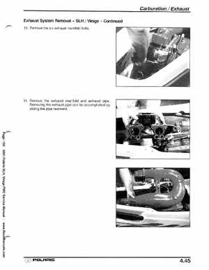 2001 Polaris SLH, Virage PWC Factory Service Manual, Page 158