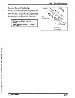 2001 Polaris SLH, Virage PWC Factory Service Manual, Page 213