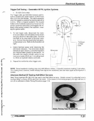 2001 Polaris SLH, Virage PWC Factory Service Manual, Page 235