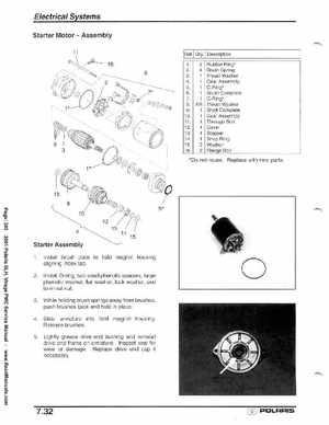 2001 Polaris SLH, Virage PWC Factory Service Manual, Page 245
