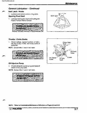 2001 Polaris SLX, PRO 1200, Virage TX, Genesis, Virage TXi, Genesis i Personal Watercraft Service Manual, Page 40