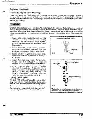 2001 Polaris SLX, PRO 1200, Virage TX, Genesis, Virage TXi, Genesis i Personal Watercraft Service Manual, Page 50