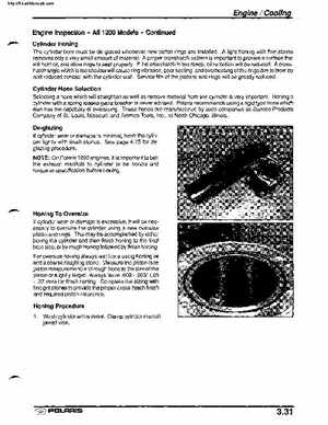 2001 Polaris SLX, PRO 1200, Virage TX, Genesis, Virage TXi, Genesis i Personal Watercraft Service Manual, Page 108