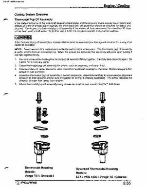 2001 Polaris SLX, PRO 1200, Virage TX, Genesis, Virage TXi, Genesis i Personal Watercraft Service Manual, Page 132