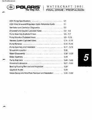 2001 Polaris SLX, PRO 1200, Virage TX, Genesis, Virage TXi, Genesis i Personal Watercraft Service Manual, Page 194