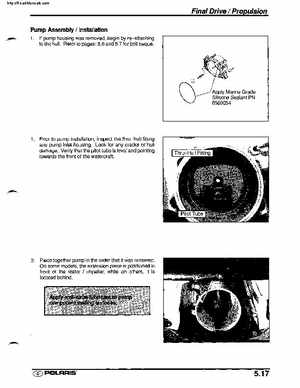 2001 Polaris SLX, PRO 1200, Virage TX, Genesis, Virage TXi, Genesis i Personal Watercraft Service Manual, Page 209
