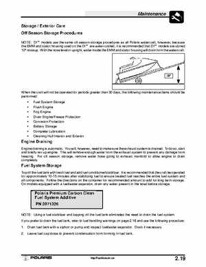 2003 Polaris MSX 140 Personal Watercraft Service Manual, Page 35