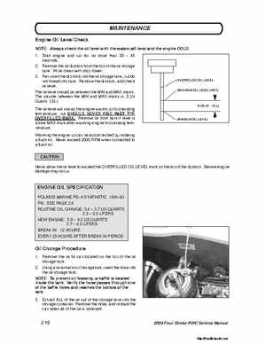 2004 Poalaris MSX110, MSX150 PWC Original Service Manual, Page 27