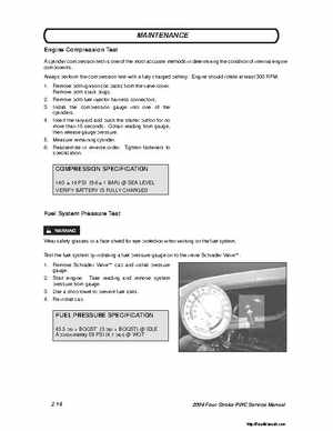 2004 Poalaris MSX110, MSX150 PWC Original Service Manual, Page 31