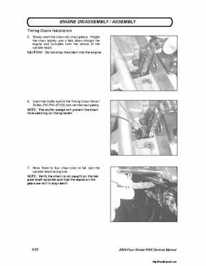 2004 Poalaris MSX110, MSX150 PWC Original Service Manual, Page 105