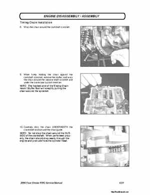 2004 Poalaris MSX110, MSX150 PWC Original Service Manual, Page 106