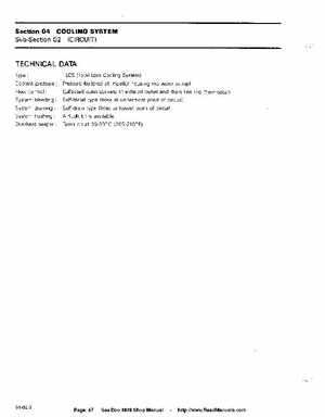 Bombardier SeaDoo 1989 factory shop manual, Page 67