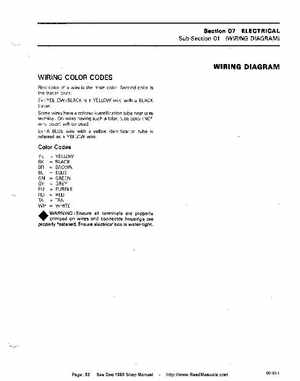 Bombardier SeaDoo 1989 factory shop manual, Page 83