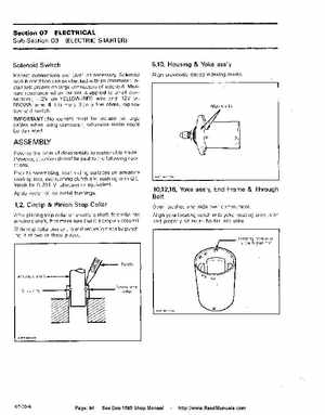 Bombardier SeaDoo 1989 factory shop manual, Page 94