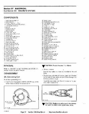 Bombardier SeaDoo 1989 factory shop manual, Page 97