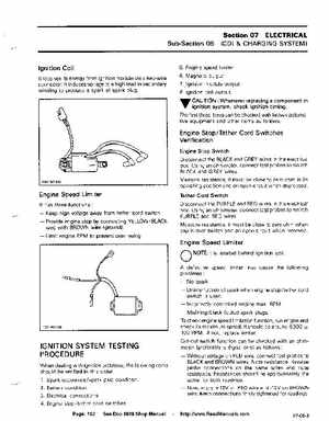 Bombardier SeaDoo 1989 factory shop manual, Page 102