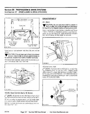 Bombardier SeaDoo 1989 factory shop manual, Page 117