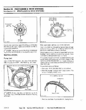 Bombardier SeaDoo 1989 factory shop manual, Page 129