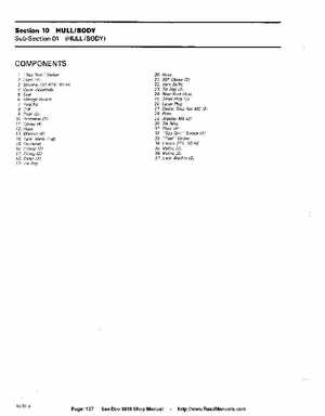 Bombardier SeaDoo 1989 factory shop manual, Page 137