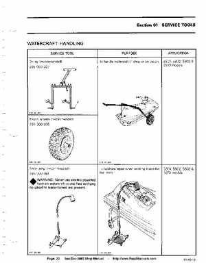 Bombardier SeaDoo 1990 factory shop manual, Page 20