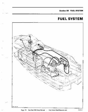 Bombardier SeaDoo 1990 factory shop manual, Page 73
