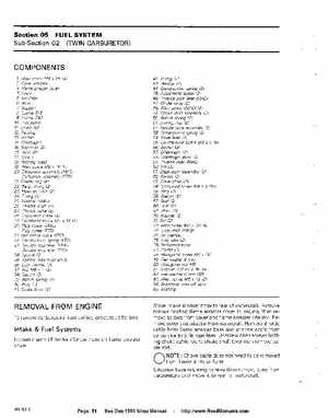 Bombardier SeaDoo 1990 factory shop manual, Page 81