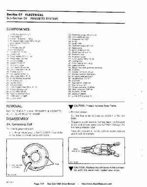 Bombardier SeaDoo 1990 factory shop manual, Page 107