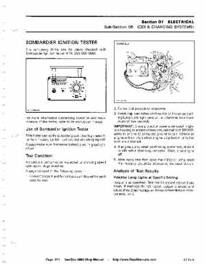 Bombardier SeaDoo 1990 factory shop manual, Page 114