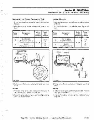 Bombardier SeaDoo 1990 factory shop manual, Page 116