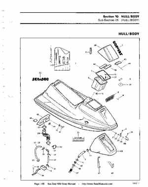 Bombardier SeaDoo 1990 factory shop manual, Page 165