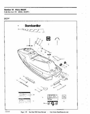 Bombardier SeaDoo 1990 factory shop manual, Page 170