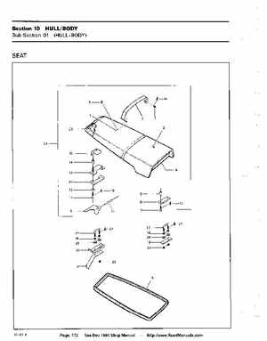 Bombardier SeaDoo 1990 factory shop manual, Page 172