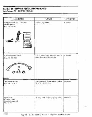 Bombardier SeaDoo 1992 factory shop manual, Page 16