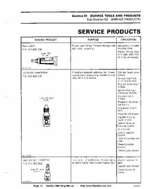 Bombardier SeaDoo 1992 factory shop manual, Page 33