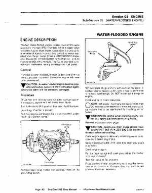 Bombardier SeaDoo 1992 factory shop manual, Page 43