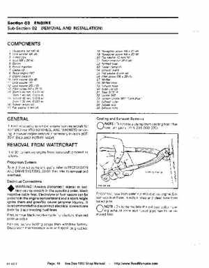 Bombardier SeaDoo 1992 factory shop manual, Page 46