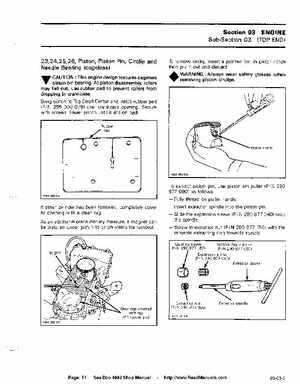 Bombardier SeaDoo 1992 factory shop manual, Page 54