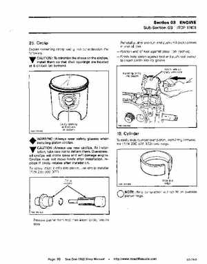 Bombardier SeaDoo 1992 factory shop manual, Page 60