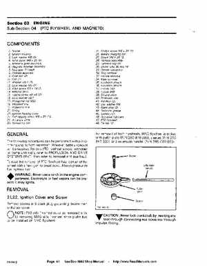 Bombardier SeaDoo 1992 factory shop manual, Page 64
