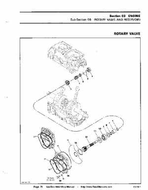 Bombardier SeaDoo 1992 factory shop manual, Page 79