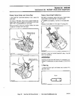 Bombardier SeaDoo 1992 factory shop manual, Page 87