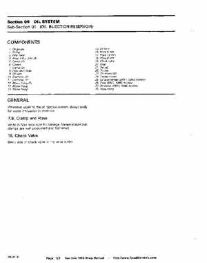 Bombardier SeaDoo 1992 factory shop manual, Page 123