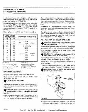 Bombardier SeaDoo 1992 factory shop manual, Page 137