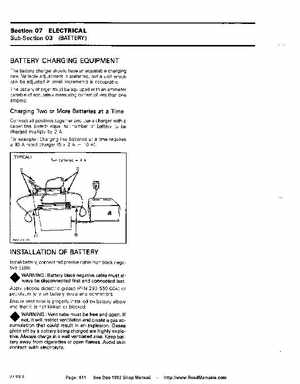 Bombardier SeaDoo 1992 factory shop manual, Page 141