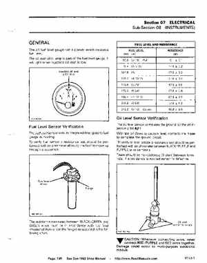 Bombardier SeaDoo 1992 factory shop manual, Page 169