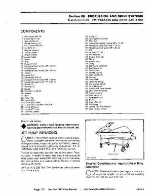 Bombardier SeaDoo 1992 factory shop manual, Page 173