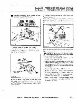 Bombardier SeaDoo 1992 factory shop manual, Page 179