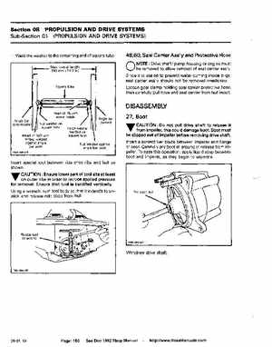 Bombardier SeaDoo 1992 factory shop manual, Page 180